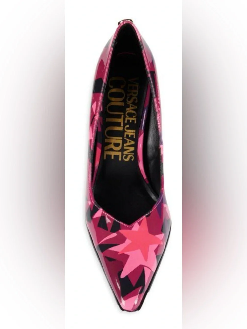 Versace Jeans Couture Patent Pumps EU 35 Stiletto Heels NIB